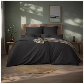 Estella Valetta Unifarben Grau 200 x 220 cm + 2 x 80 x 80 cm
