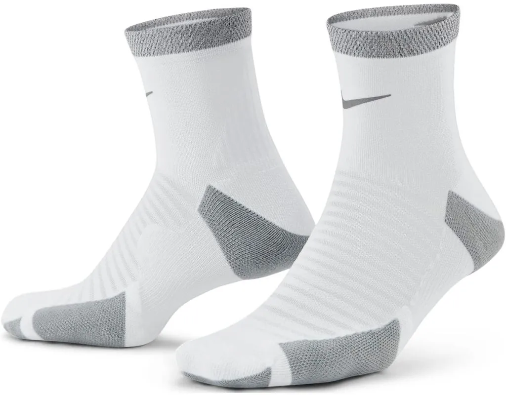 Nike Unisex Spark Cushioned Ankle Running Socks weiß
