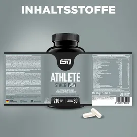 ESN Athlete Stack Men Förderung von sportlicher Leistung und Regeneration für Herren 210 KAP
