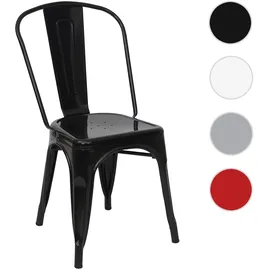 MCW Stuhl A73 Metall Schwarz