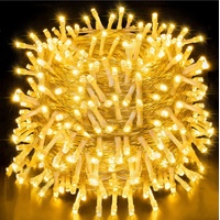 50m 500 LED Lichterkette 8 Lichtmodi Lichterketten für Innen Weihnachten Hochzeit Party Garten Deko, Warmweiß