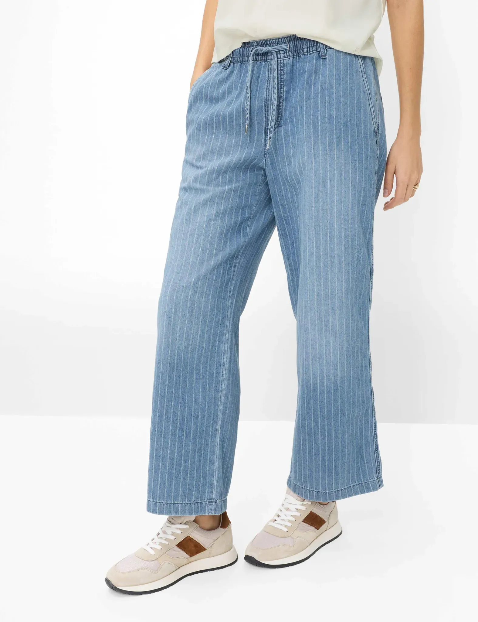Brax Damen Culotte Style MAINE S USED REGULAR BLUE, denim blau, Gr. 34K