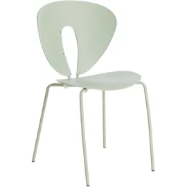 Beliani Esszimmerstuhl 2er Set TRACY Hellgrün