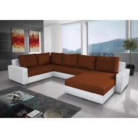 Fun Möbel Couchgarnitur GRADO mit Schlaffunktion Otto.. Rechts Weiss/