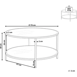 Beliani Couchtisch Birney
