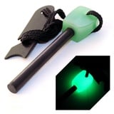 FLUORESZIEREND - Feuerstahl/Feuerstein (Zündstein) aus Magnesium (76mm Länge) für Outdoor/Survival, Camping-Anzünder (Firesteel), Nachtleuchtend - Marke Ganzoo