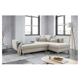 miuform Eckcouch Polyester 2-Sitzer Beige