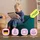 I.C.O.N. Icon Sitzsack Kinder, Blaugrün, Flauschiger Cord Stoff, Sitzsack Cord mit Füllung, Bequemer Kinder Sessel, Kuschelsessel, Lese Sessel, Schlafzimmer, Kinderzimmer, Spielzimmer