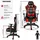 Tectake Racing-Gamingstuhl Twink Gaming Stuhl rot schwarz