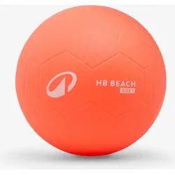 Handball Größe 1 - H500 Beach fluoreszierendes korallenrosa 1