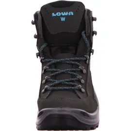 Lowa Renegade GTX Mid Damen Wide asphalt/türkis 37