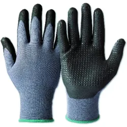 Mechanischer Schutzhandschuh GemoMech® 665+, grau/schwarz, Größe 6 - grau/schwarz - 6
