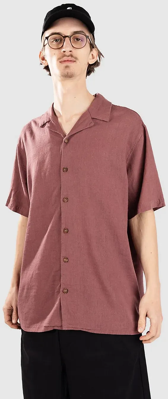 Anerkjendt Akleo Cot-Linen-Vis Hemd blackberry wine Gr. M