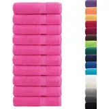 vidaXL SOLUND Handtuchset 10-tlg. rosa