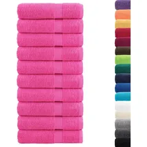 vidaXL SOLUND Handtuchset 10-tlg. rosa