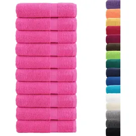 vidaXL SOLUND Handtuchset 10-tlg. rosa