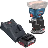 Bosch GKF 18V-8 Akku Kantenfräse 18 V 8,0 mm inkl. 1x Akku 4,0 Ah + Ladegerät