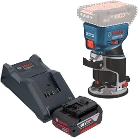 Bosch GKF 18V-8 Akku Kantenfräse 18 V 8,0 mm inkl. 1x Akku 4,0 Ah + Ladegerät
