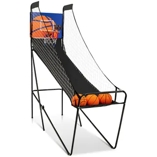Costway Arcade-Basketballspiel, Schwarz, Metall, 62x208 cm, Freizeit & Co, Sport & Fitness