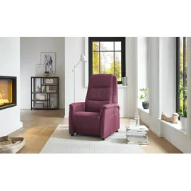 Hukla Fernsehsessel Dean Mikrofaser 70 x 105 x 88 cm Rot elektrisch