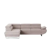 Switch Ecksofa aus Mikrofaser Gio ¦ rosa/pink ¦ Maße (cm): B: 263 H: 88 T: 200.0