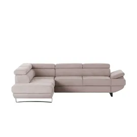 Switch Ecksofa aus Mikrofaser Gio ¦ rosa/pink ¦ Maße (cm): B: 263 H: 88 T: 200.0