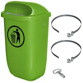 BRB-Lagertechnik Abfallbehälter 50 l Grün