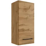 Held Hängeschrank Held Möbel Manchester, Eiche, Metall, 2 Fächer, 30x64x20 cm, Made in Germany, hängend, Badezimmer, Badezimmerschränke, Hängeschränke