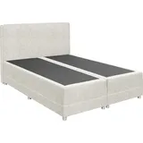 ED EXCITING DESIGN Boxspringbett »Luanda«, wahlweise mit Matratze und Topper, beige