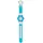 JACQUES FAREL KFW 4333 3 bar Kunststoffgehäuse blau Silikonarmband blau onesize