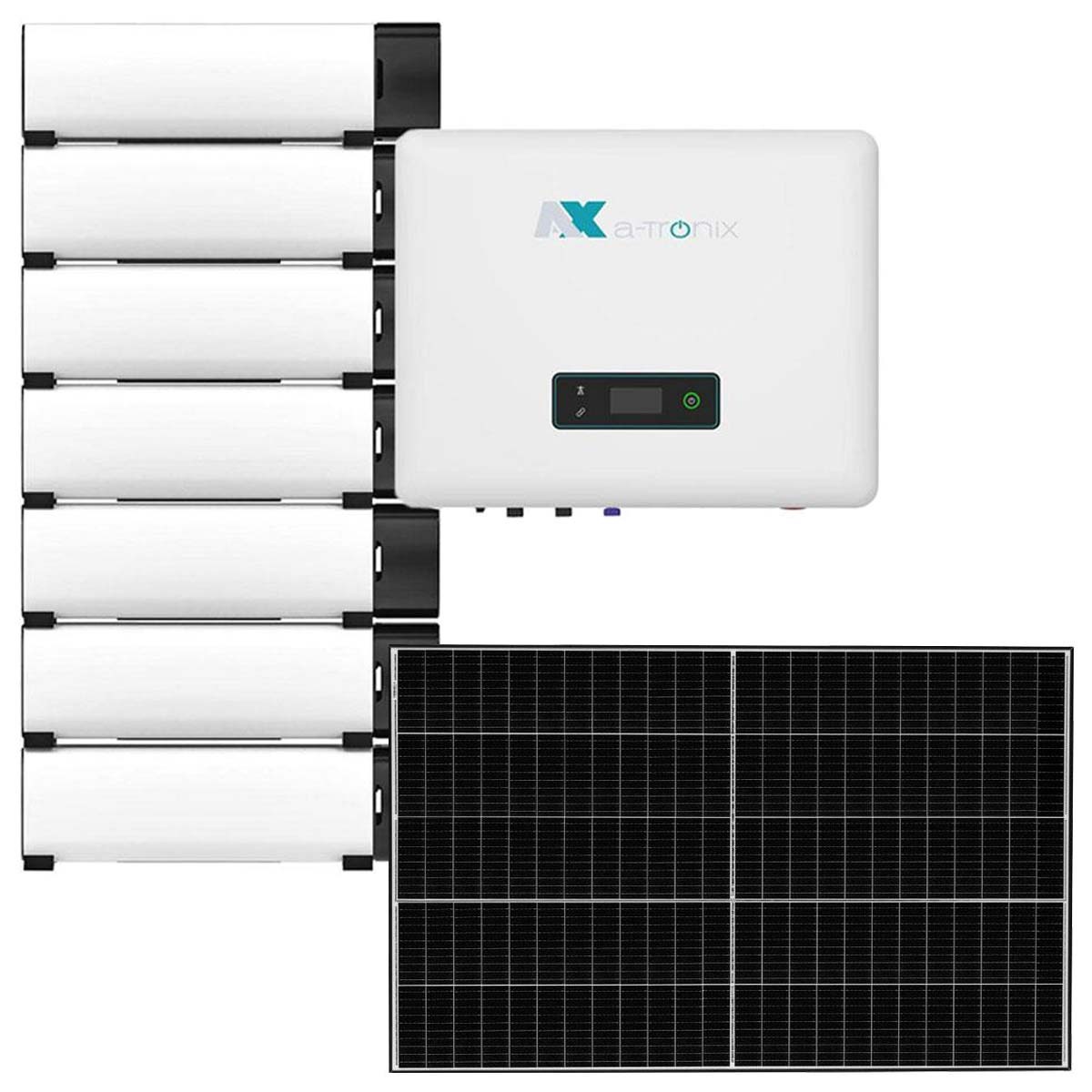 a-TroniX AX2 15kWp 0% MwSt §12 III UstG PV Komplettanlage mit Solarmodulen und 1...