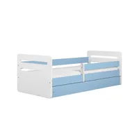 Raumhirsch furniture Kinderbett, Blau, Holzwerkstoff, Holzwerkstoff, 1 Schubladen, 80x180