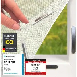 EasyMaxx Insektenschutz Fenster 130 x 150 cm Weiß