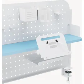 [en.casa] Schreibtisch-Organizer Sauda 114x68 cm Weiß/Blau