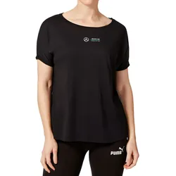 Mercedes-Benz AMG Petronas F1 Lewis Hamilton #44 Tee Damen T-Shirt mit großem Hamilton 44-Print Baumwoll-Shirt 701202249 001 Schwarz - XXS