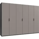 WIMEX Kleiderschrank WIMEX "Oxford by fresh to go, in 3 Breiten, Made in Germany", grau (grafit, saharagrau), B:300cm H:216cm T:58cm, Spanplatte, Schränke, Kleiderschrank, mit hochwertigen Falttüren für den perfekten Überblick