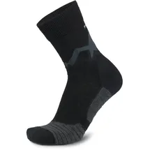 MEINDL MT3.5 Trekking Merino Light Herrensocken 2 Paar Schwarz/Grau 39-41