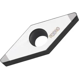 Pramet Drehwendeschneidplatte ISO VBGW 160404S01020B:TB310 D.4,5mm Farbe Silber-Schwarz