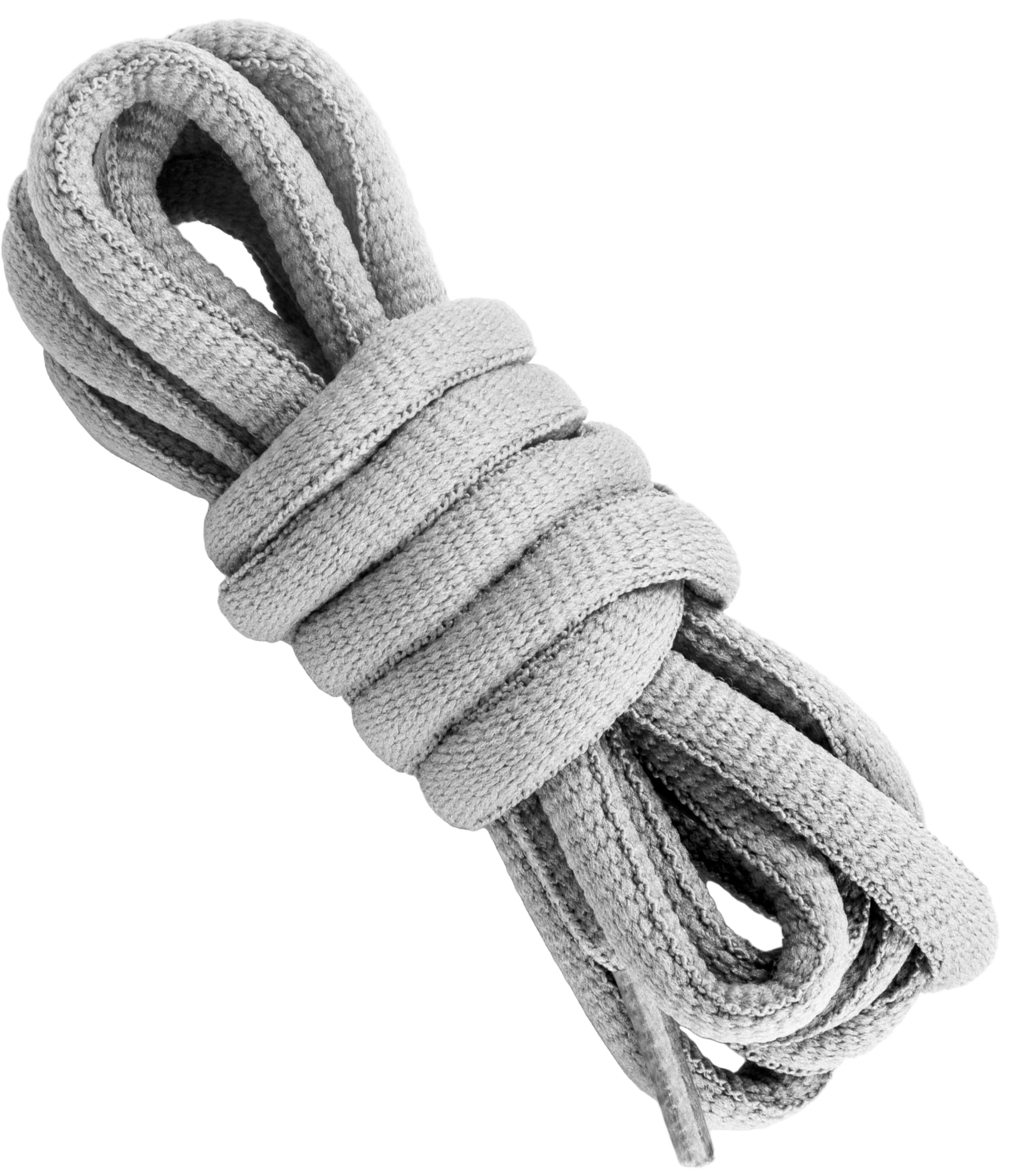 Tolumo Diameter 9 MM Round Durable Boot Laces Lengths 140 to 180 CM Shoelaces for Work and Leisure Boots, Hiking Shoes Light Grey 140 CM 1 Pair
