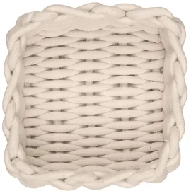 Schöner Wohnen Aufbewahrungskorb Melara 21,5 x 21,5 x 7,5 cm Beige