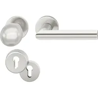 FSB Haustürwechselgarnitur 12 1076, Aluminium silber eloxiert