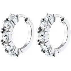 Elli Creolen Kristalle Elegant 925 Silber   Damen 