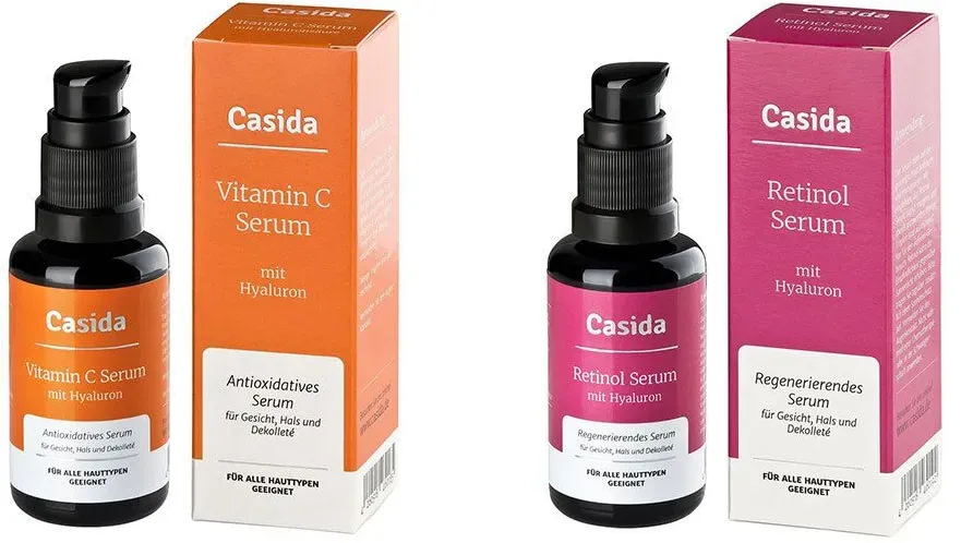 Casida® Retinol Serum + Vitamin C Serum mit Hyaluron