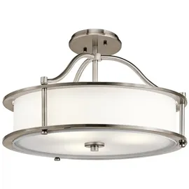 Elsteadlighting Emory 3-flammige Pendelleuchte/Halbeinbauleuchte - Klassisches Zinn - KL-EMORY-P-S-CLP