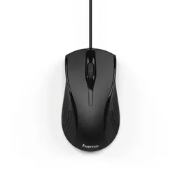 Hama Maus MC-200 00182602 USB optisch 3Tasten kabelgebunden schwarz