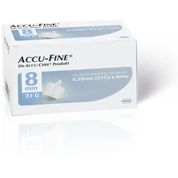 ACCU FINE sterile Nadeln 8 mm 100 St