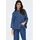 Only Jeansbluse "ONLGRACE 3/4 RHINESTONE MB DNM SHIRTNOOS", Damen, Gr. L, blau (medium blau denim), Web, Obermaterial: 100% Baumwolle, unifarben, oversize, Blusen Jeansbluse, mit Strasssteinen