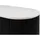 Massivmoebel24 Barcelona TV-Board 200x36x51 cm Schwarz/Marmor Weiß Holz
