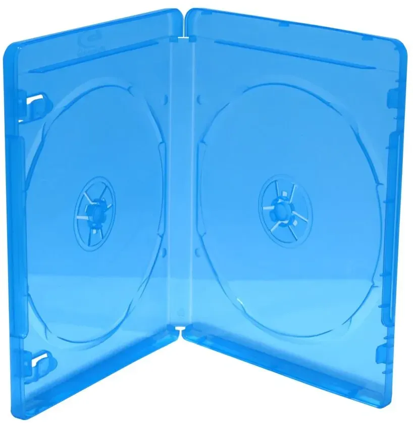 MediaRange Zubehör CD-/DVD-Rohlinge Blu-ray-Gehäuse 2 Disks Blau