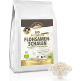 GOLDEN PEANUT Flohsamenschalen Bio 500 g, 99% Reinheit, Indien, ballaststoffreich, glutenfrei, vegan, Naturprodukt